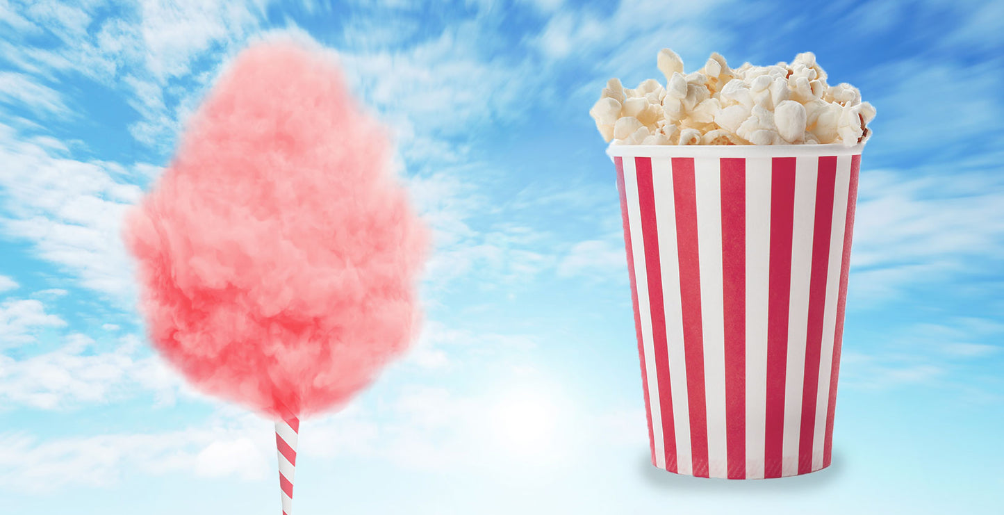 Combo Popcorn and Cotton candy