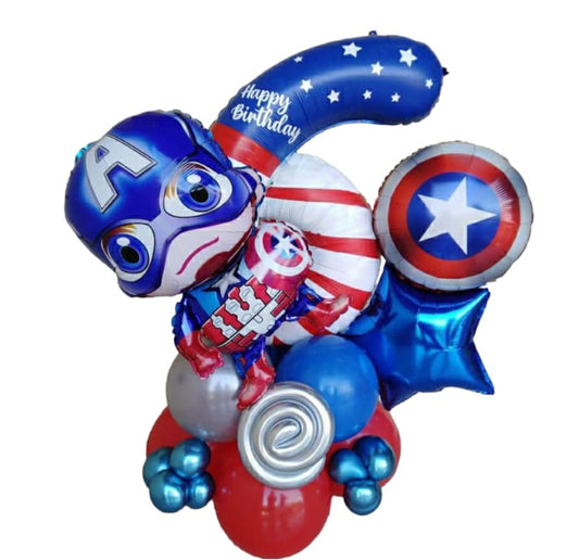 CAPTAIN AMERICA THEMED BALLOON STAND