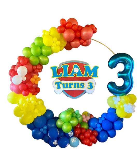PAW PATROL ADVENTURE ORGANIC BALLOON ARCH