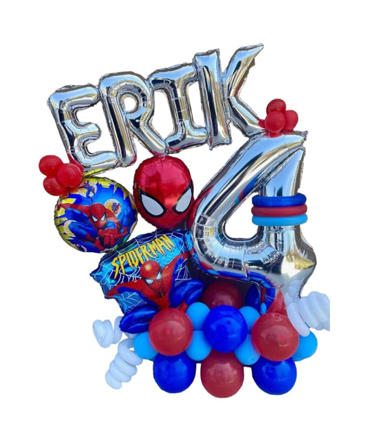 PERSONALIZED SPIDER-MAN BALLOON STAND