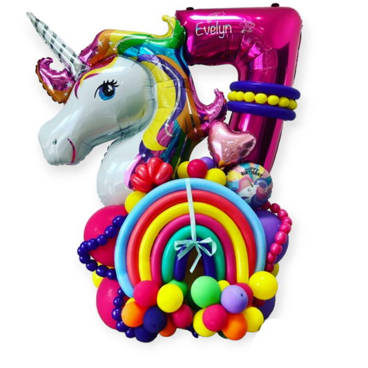 BRIGHT RAINBOW UNICORN STAND