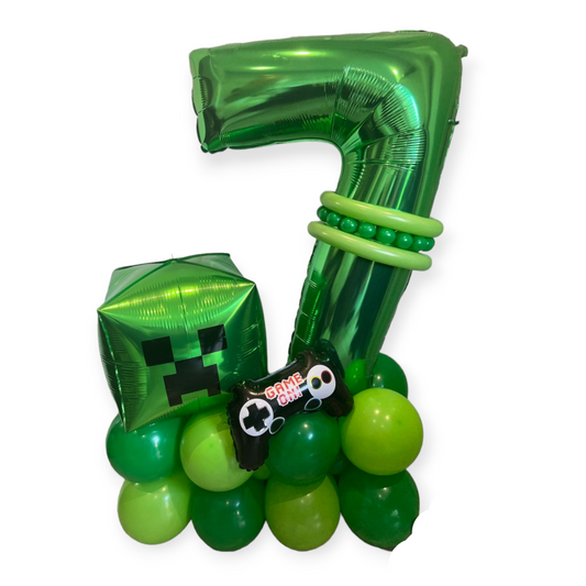 CREEPER-THEMED BALLOON STAND